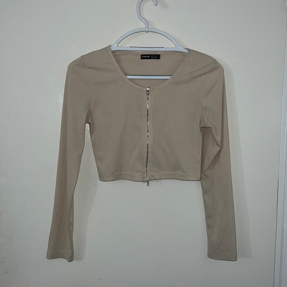 shein long sleeve zip up